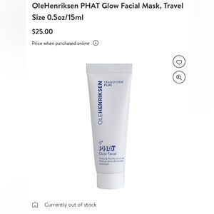 Ole HENRIKSEN PHAT Glow Facial Mask